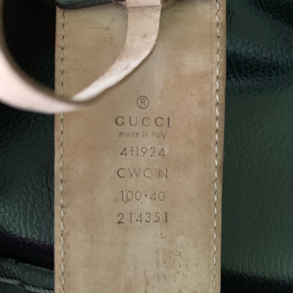 Gucci leather interlocking G Belt - Picture 3 of 3